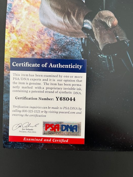 The Avengers Jeremy Renner (Hawkeye) - Signed in Person - with PSA/DNA Certificate - Autograph photo - No Reserve!