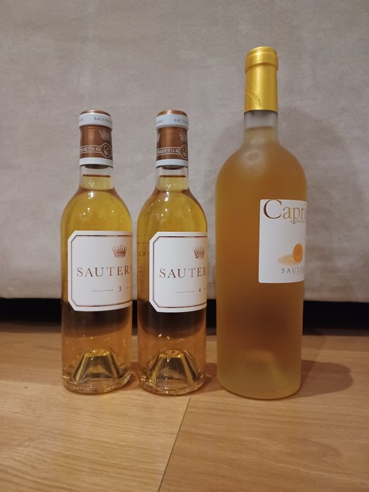 Sauternes "3"  "4" by Château d'Yquem  2012 Caprice de Bastor Lamontagne - Sauternes - 3 Bottles (0.375L + 0.75L)