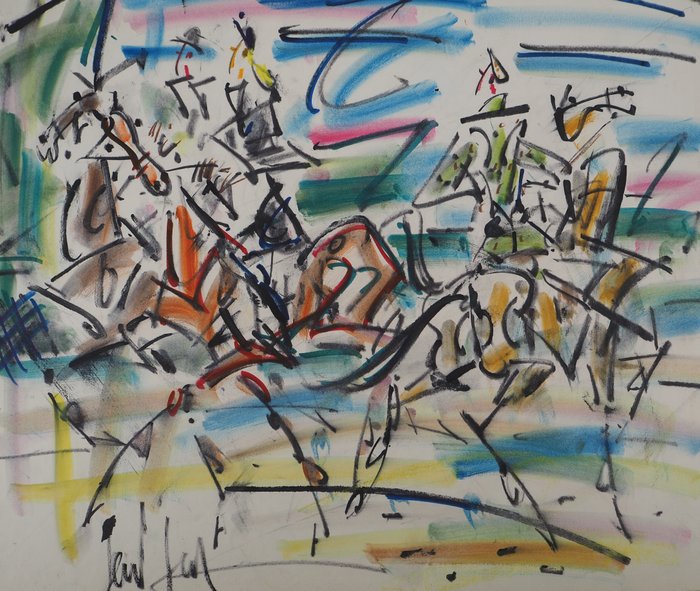 Gen Paul (1895-1975) - Equitation : Jockeys et chevaux