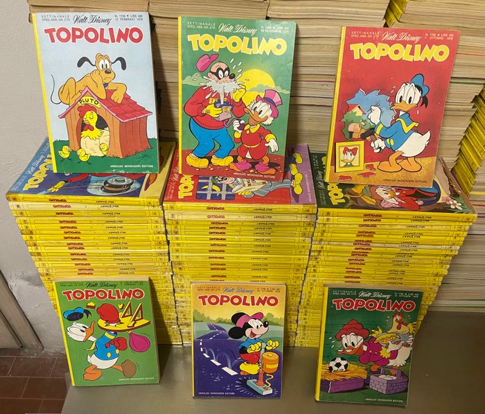 Topolino 1101/1200 - Sequenza completa - 100 Comic - Første udgave - 1977/1979