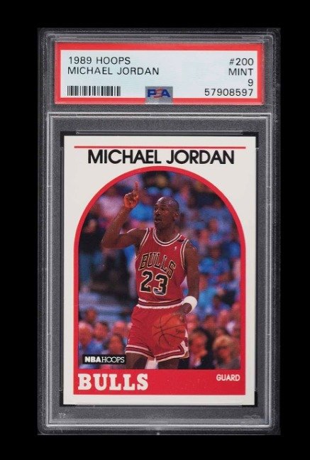 1989 NBA Hoops - Michael Jordan #200 PSA 9 - 1 Graded card