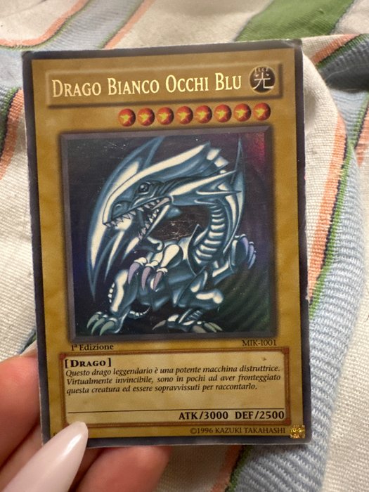 Konami - 2 Card - Yu-Gi-Oh! - drago bianco occhi blu - 1 edizione