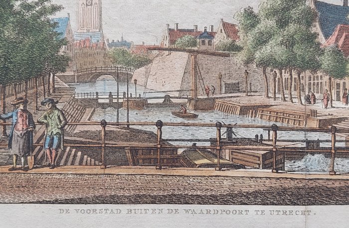 Holland - Utrecht; K.F. Bendorp - De Voorstad Buiten de Waardpoort te Utrecht - 1793