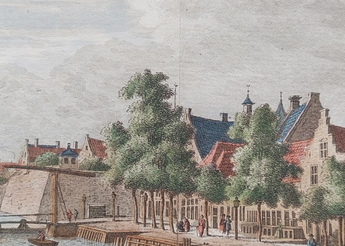 Holland - Utrecht; K.F. Bendorp - De Voorstad Buiten de Waardpoort te Utrecht - 1793