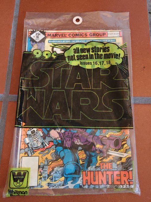 Star Wars #1 - 18 - Whitman reprints in sealed bags - with #1 35c Multi-Pack Edition - 6 Comic - 1977/1978