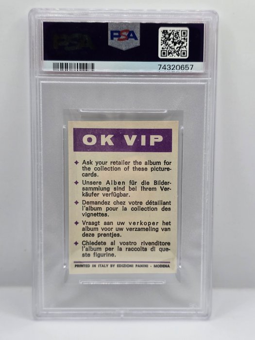 1973 Panini OK VIP Pelé #156 PSA 7 Graded sticker