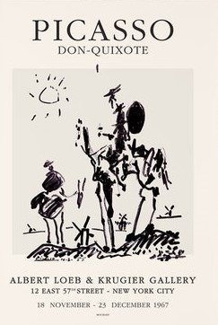 Pablo Picasso - Exhibition poster Don-Quijote