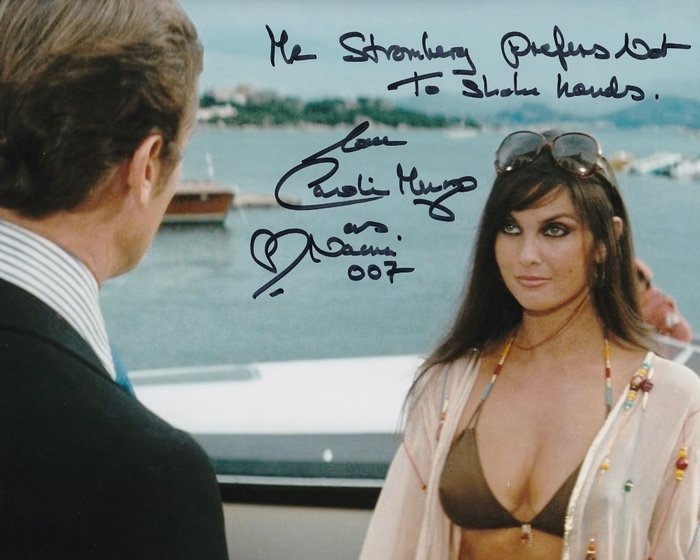 James Bond 007: The Spy Who Loved Me - Signed by Caroline Munro (Naomi) - WITH VERY RARE QUOTE