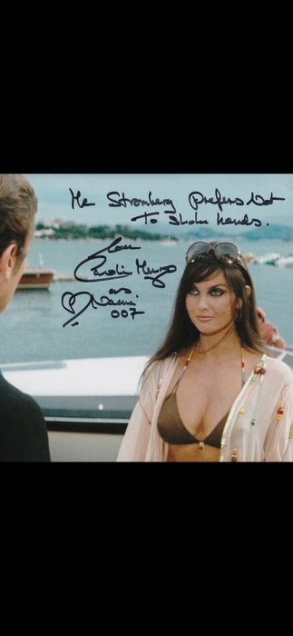 James Bond 007: The Spy Who Loved Me - Signed by Caroline Munro (Naomi) - WITH VERY RARE QUOTE