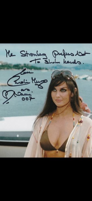 James Bond 007: The Spy Who Loved Me - Signed by Caroline Munro (Naomi) - WITH VERY RARE QUOTE