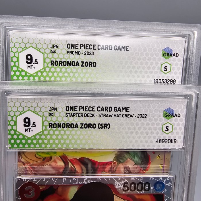 RORONOA ZORO - 2 Graded card - Graad 9.5