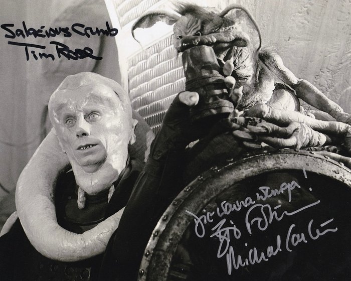 Star Wars Episode VI: Return of the Jedi - Signed by Michael Carter and Tim Rose (Bib Fortuna and Salacious B Crumb)