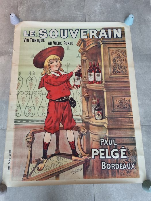 Imp. Camis, Paris - Le Souverain vin tonique aux porto - Paul Bergé Bordeaux - 1900‹erne