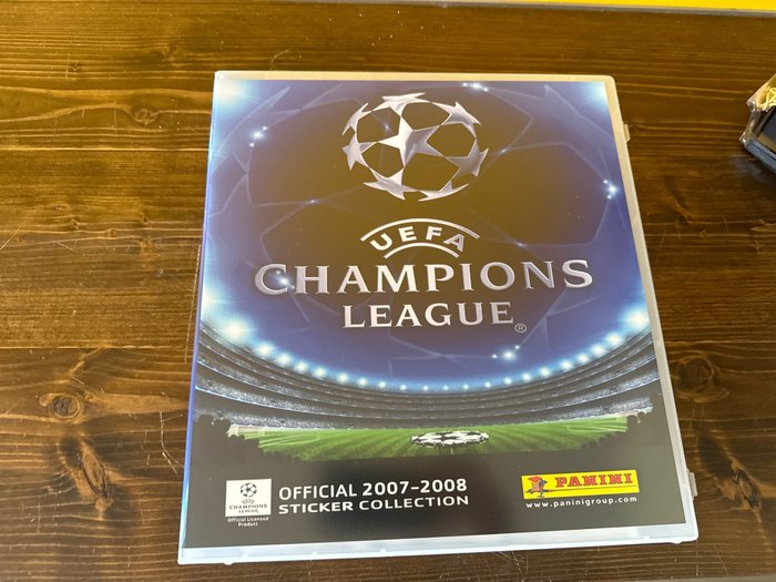 Panini - Champions League 2007/08 - Cristiano Ronaldo Lionel Messi - Empty album + complete loose sticker set