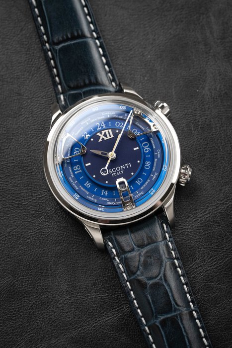 Visconti - Opera GMT Collection Automatic Blue Brand New - Ingen mindstepris - KW23-13 - Mænd - 2011-nu