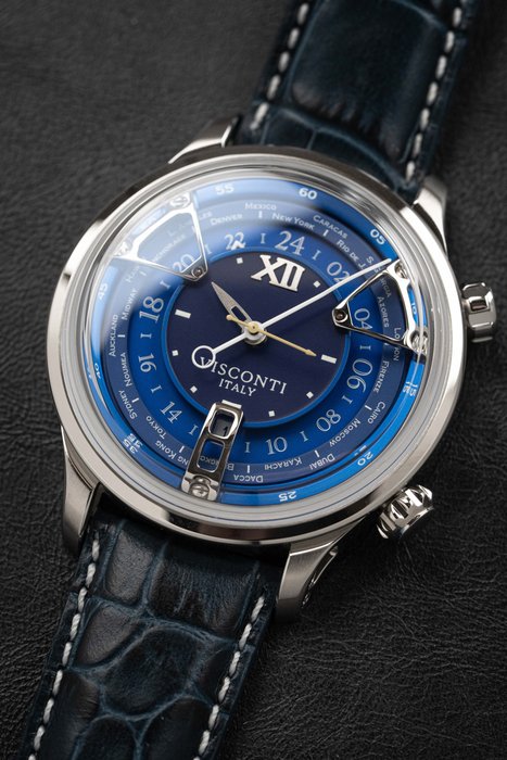 Visconti - Opera GMT Collection Automatic Blue Brand New - Ingen mindstepris - KW23-13 - Mænd - 2011-nu