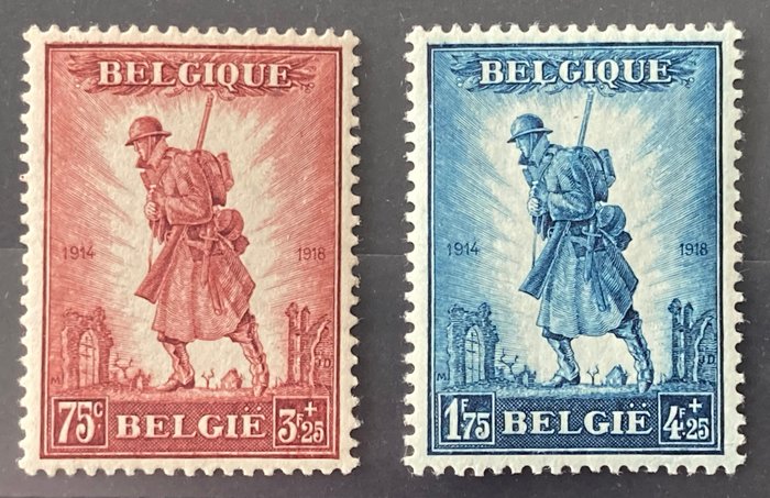 Belgien 1932 - Serie 'Infantry' - OBP/COB 351/52