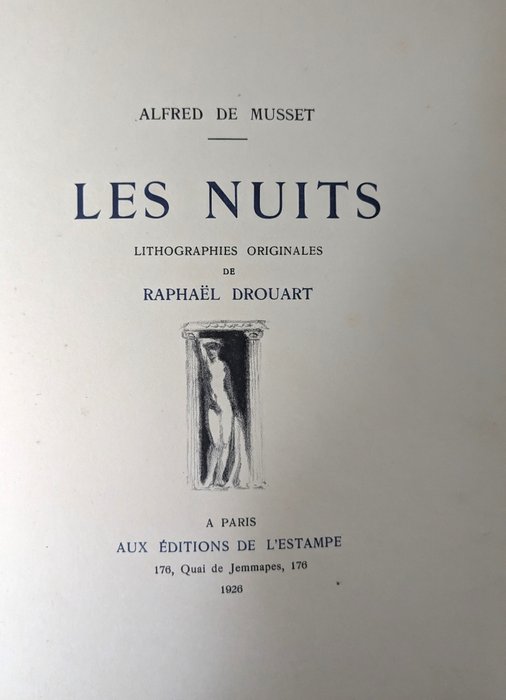 Alfred de Musset / Raphaël Drouart - Les Nuits - 1926