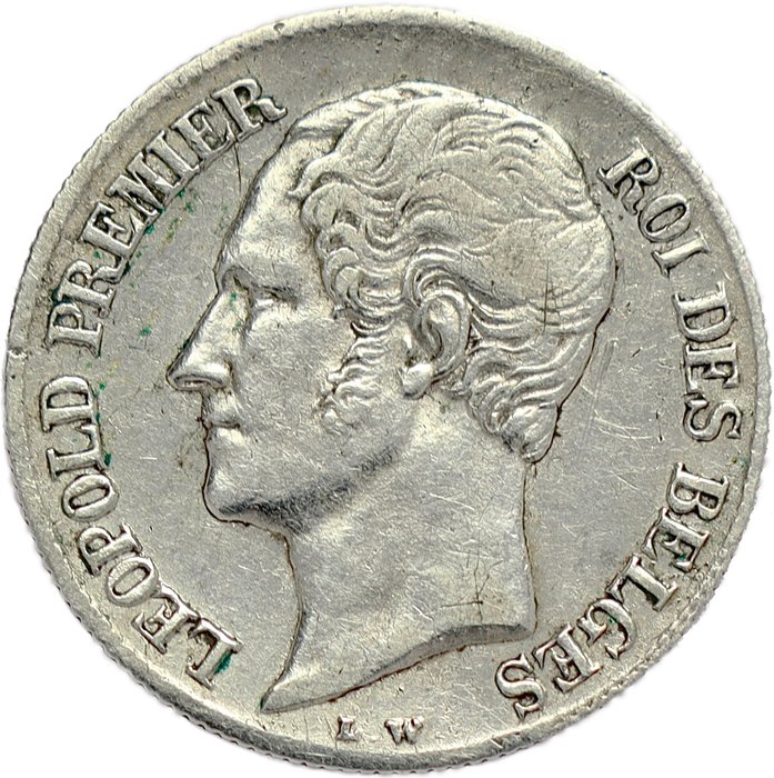 Belgien. Leopold 1.. 20 Centimes 1853 - engraver’s initials with points