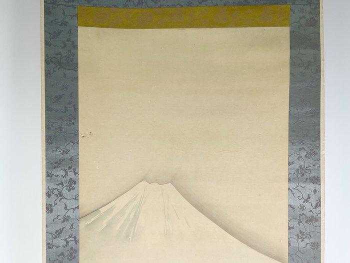 Silke, Hængende Scroll: Maleri af Landskab - Japan - Shōwa-periode (1926-1989)