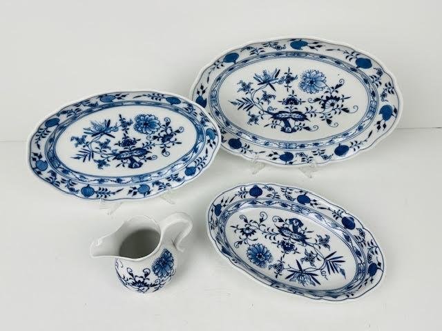 Meissen - Serveringsfad (4) - Porcelæn - Løg