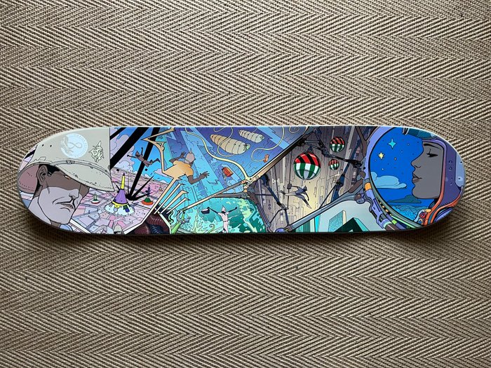 Moebius - 1 Primitive x Moebius Gillet Major Fresque Skateboard Deck - Gillet