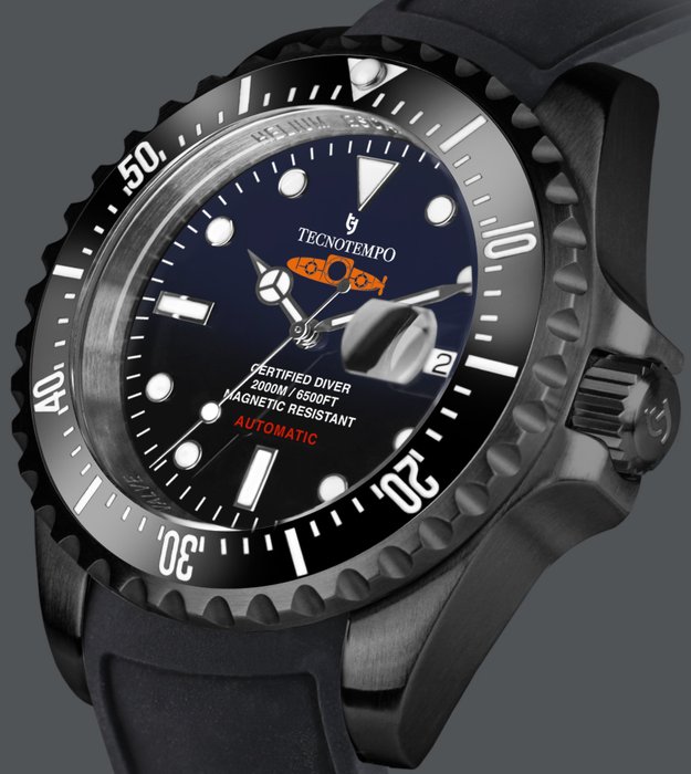 Tecnotempo - Professional Diver 2000M "Orange Submarine" - Limited Edition - - Ingen mindstepris - TT.2000.SARBL - Mænd - 2011-nu