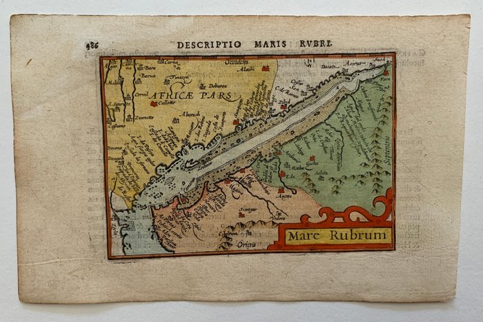 Saudi-Arabien - Afrika, Røde Hav; P. Bertius - Mare Rubrum - 1601-1620