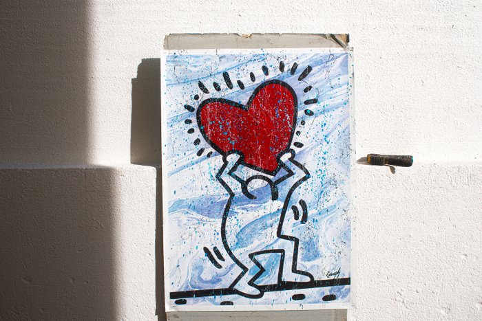 Gongas (XX-XXI) - Gongas vs Keith Haring - Love is the Answer