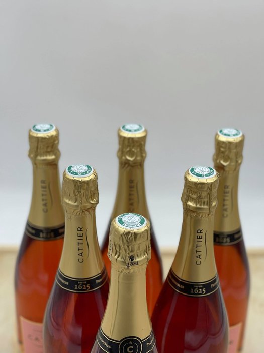 Cattier, Brut - Champagne Rosé - 6 Flasker (0,75 L)