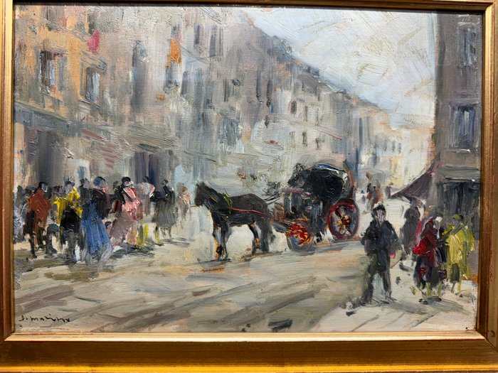 Francesco Di Marino (1892-1954) - Per le strade di Napoli