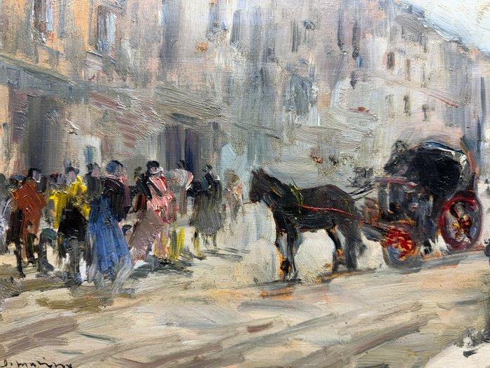 Francesco Di Marino (1892-1954) - Per le strade di Napoli