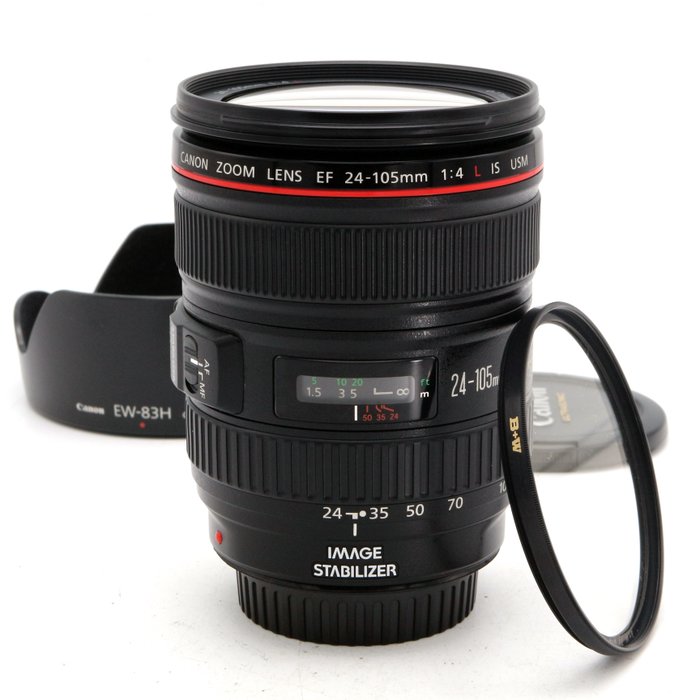 Canon EF 24-105mm f/4L IS USM zoomlens met EW-83H zonnekap #PRO ZOOMLENS Zoomobjektiv