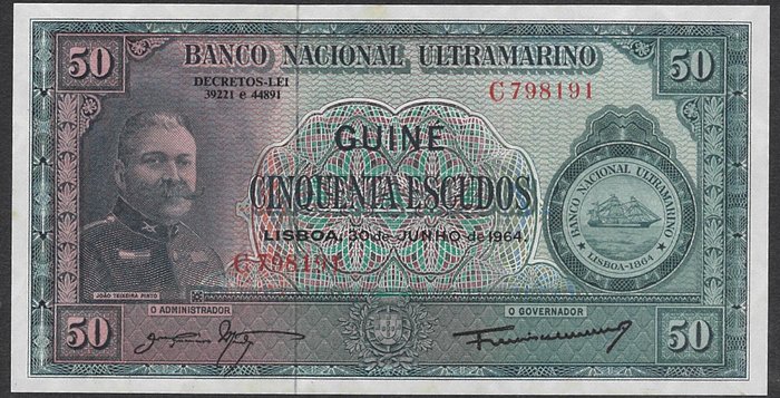 Portugisisk Guinea. - 2 x 50 + 2 x 100 Escudos 1964-1971