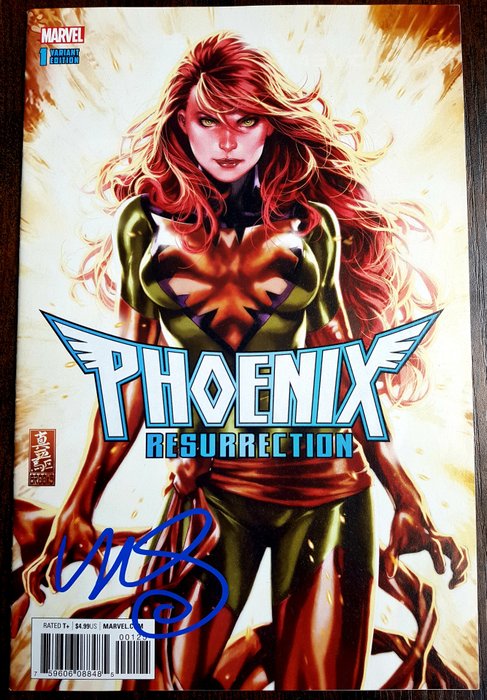 Phoenix Resurrection #1 " Mark Brooks Exclusive Variant" - Signed by artist Mark Brooks - 1 Signed comic