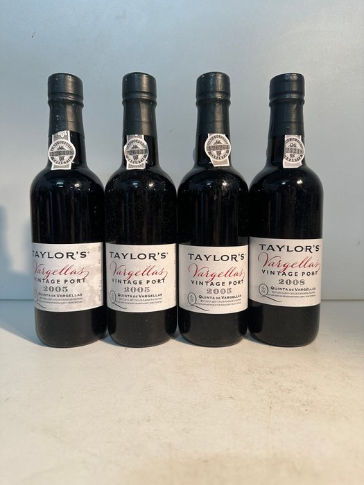 Taylor's Quinta de Vargellas: 2005  2008 x 3 - Vintage Port -  Douro  - 4 Halve flasker (0,375 L)