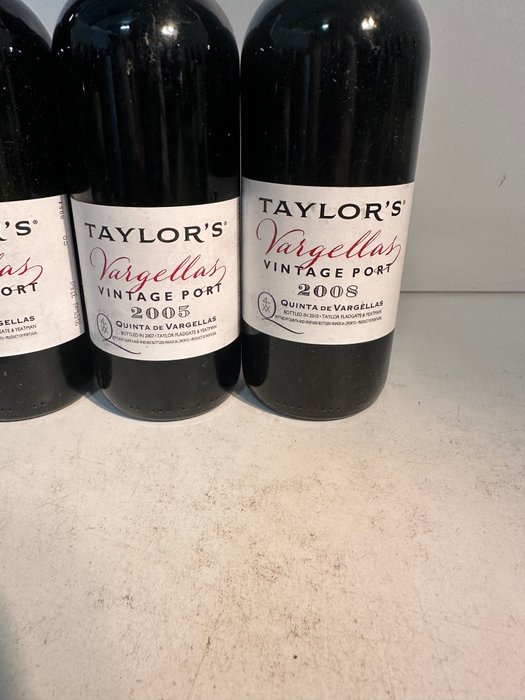 Taylor's Quinta de Vargellas: 2005  2008 x 3 - Vintage Port -  Douro  - 4 Halve flasker (0,375 L)