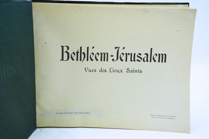 SN - Au Pays du Christ. Bethléem-Jérusalem. Vues des lieux Saints - 1930