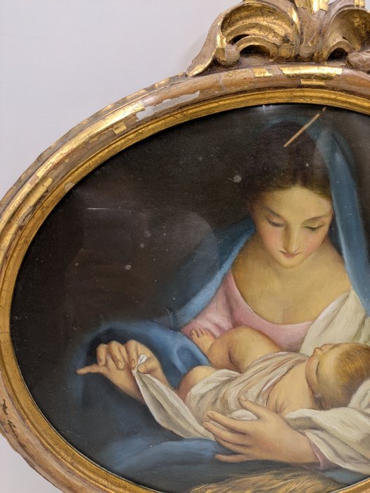 Scuola italiana (XIX), da Carlo Maratta - Madonna con Bambino