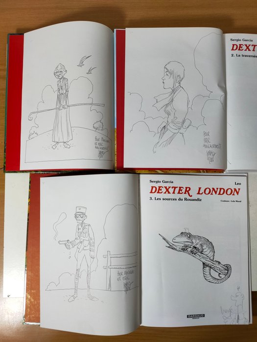 Dexter London T1 à T3 + 3x dédicace - 3x C - 3 Albums - Første udgave - 2002/2005