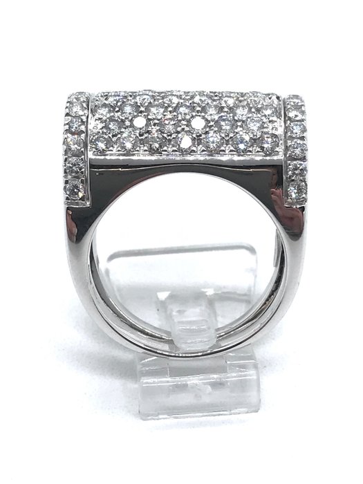 Recarlo - Ring - 18 kraat Hvidguld Diamant (Natur)