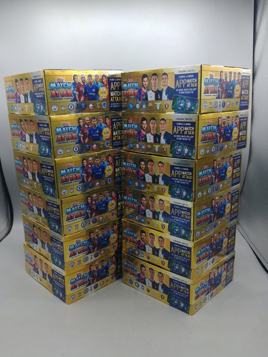 2019/20 Topps Match Attax 12 boxes in original bigbox x 30 boosters each - 12 Mixed collection - Næsten så god som ny (NM)