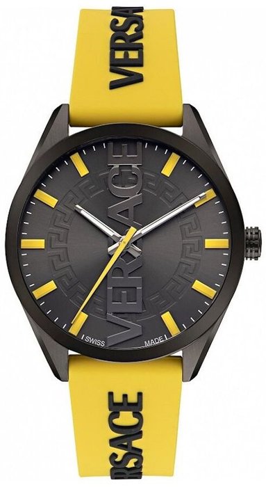 Versace - Ingen mindstepris - VE3H00222 - Mænd - V-Lodret 42mm Sort Gul - Splinterny