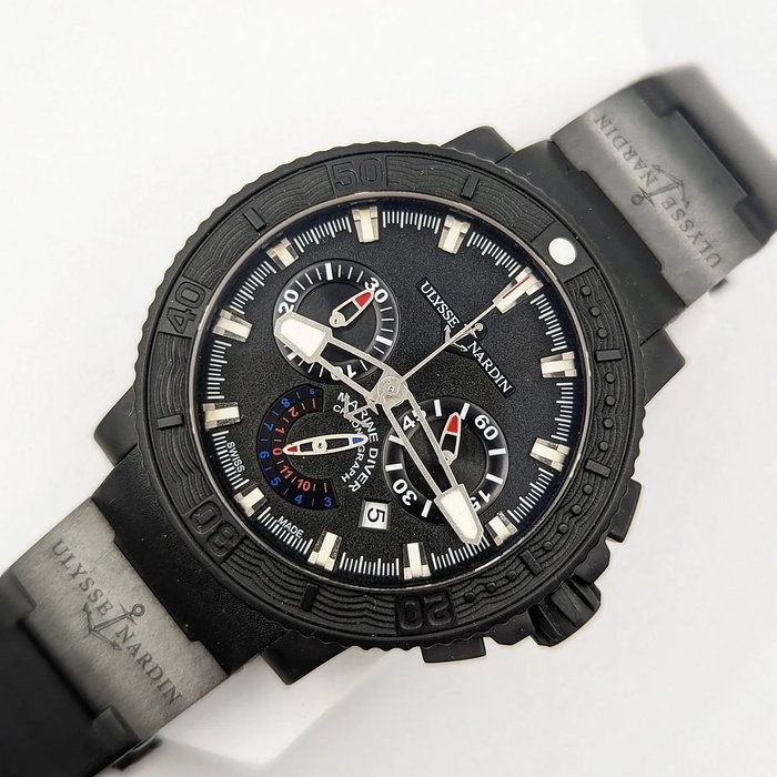 Ulysse Nardin - Maxi Marine Black Sea Chronograph 46mm - 353-92-3C - Mænd - 2011-nu