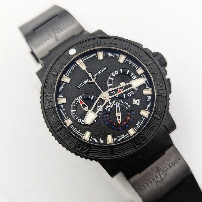 Ulysse Nardin - Maxi Marine Black Sea Chronograph 46mm - 353-92-3C - Mænd - 2011-nu