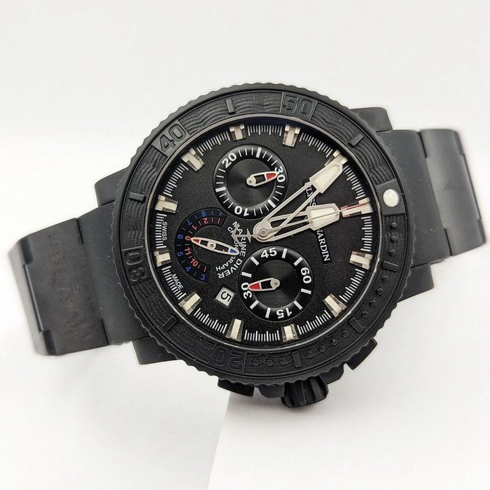 Ulysse Nardin - Maxi Marine Black Sea Chronograph 46mm - 353-92-3C - Mænd - 2011-nu