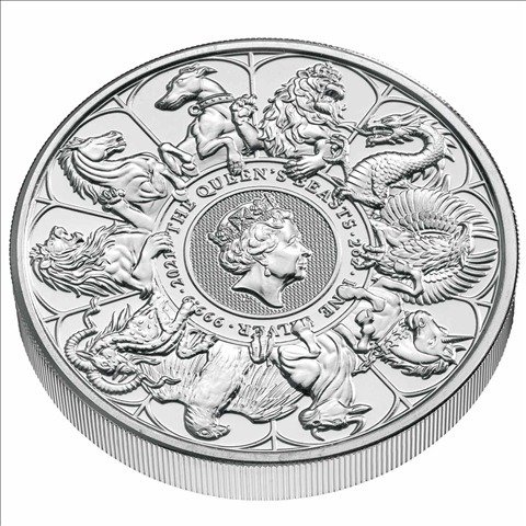 Storbritannien 5 Pounds 2021 'Beasts-Completer' 2 Oz (999)  (Ingen mindstepris)