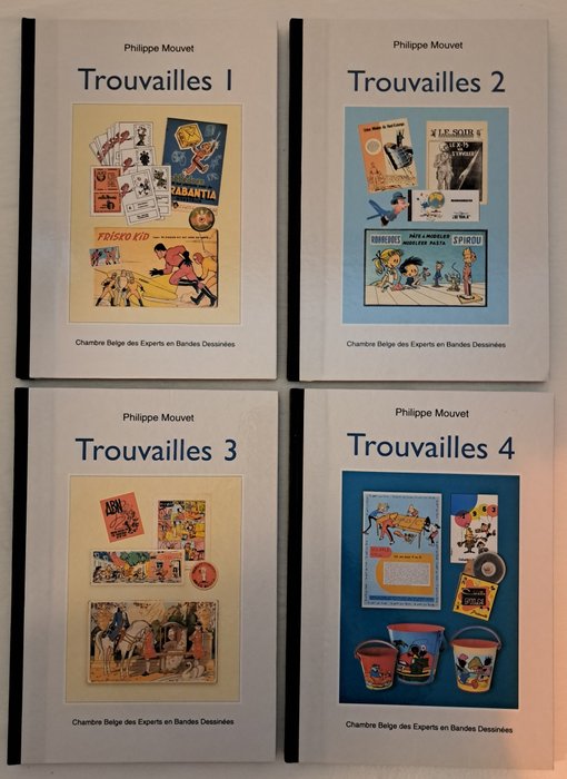 Franquin / Jacobs / Peyo / divers auteurs - Trouvailles T1 à T4 - 4x C - 4 Album - Begrænset udgave - 2009/2012