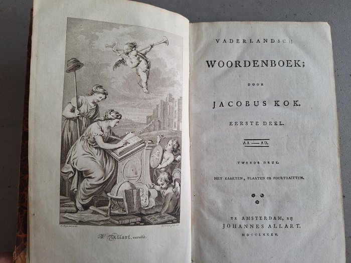 Jacobus Kok - Vaderlandsch woordenboek 20 delen - 1785