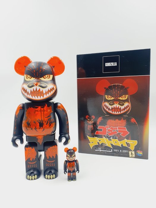 Godzilla x Medicom Toy Be@rbrick - Godzilla VS Destoroyah 400% 100% Bearbrick 2022